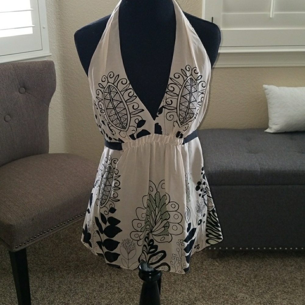 BCBG Max Azria silk halter top